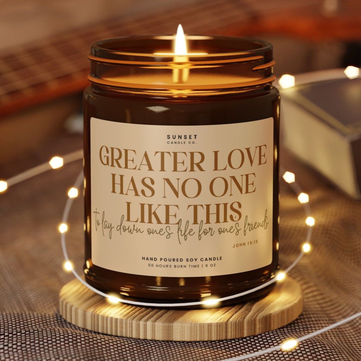 Bible quote about love candle gift -Tough Times Gift Bible Study