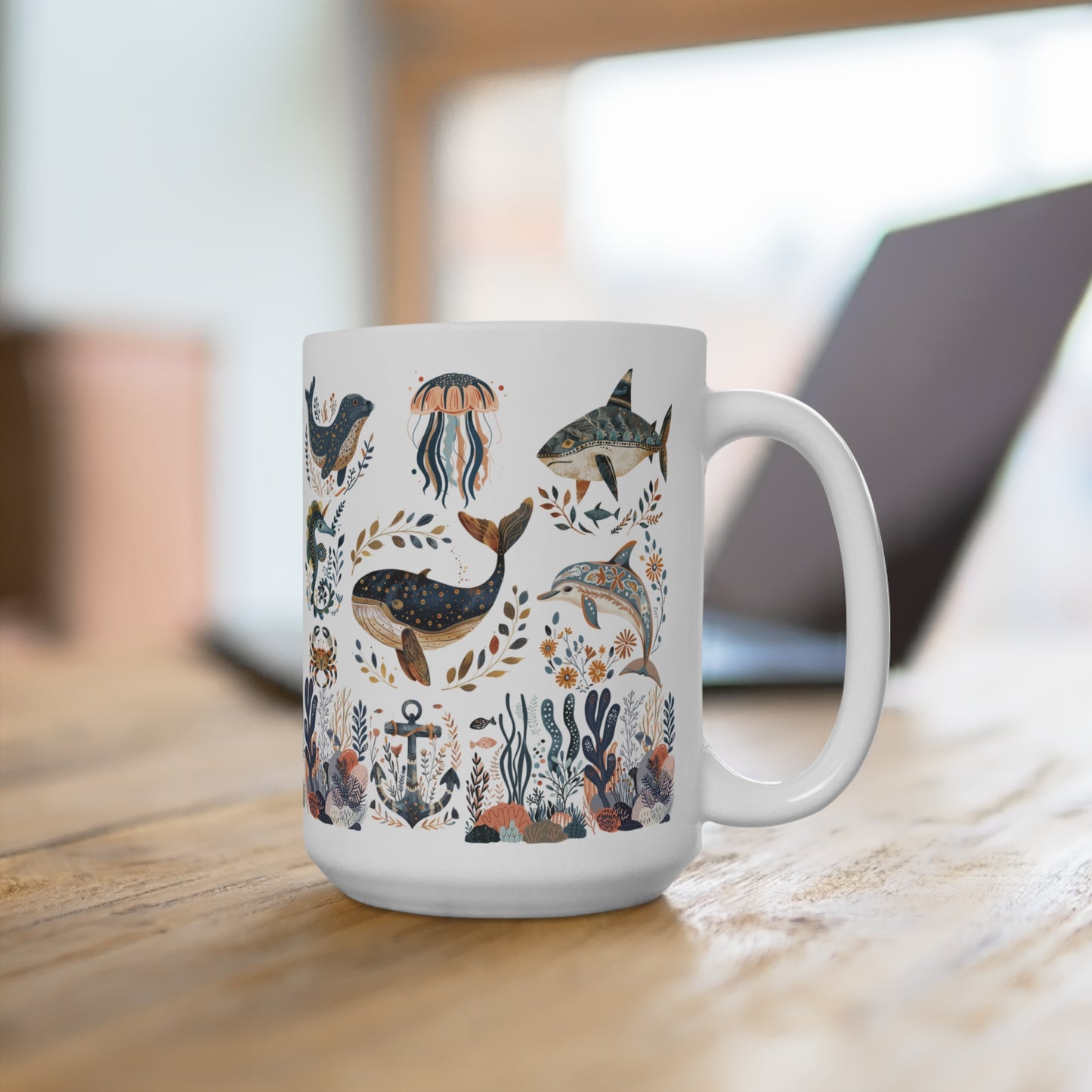 Oceans themed Coffee Mug - Coastal Gift Beach House Decor