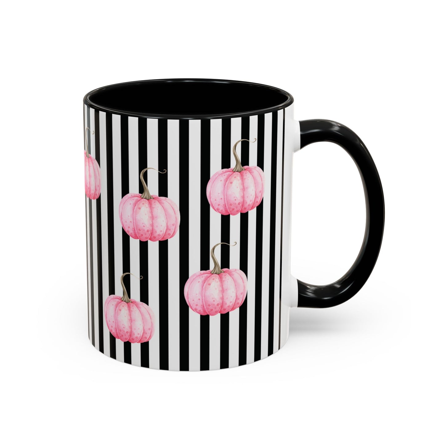 Whimsical Gothic Pumpkin Spice Latte Mug Fall Decor -Spooky Vibes Pink Halloween