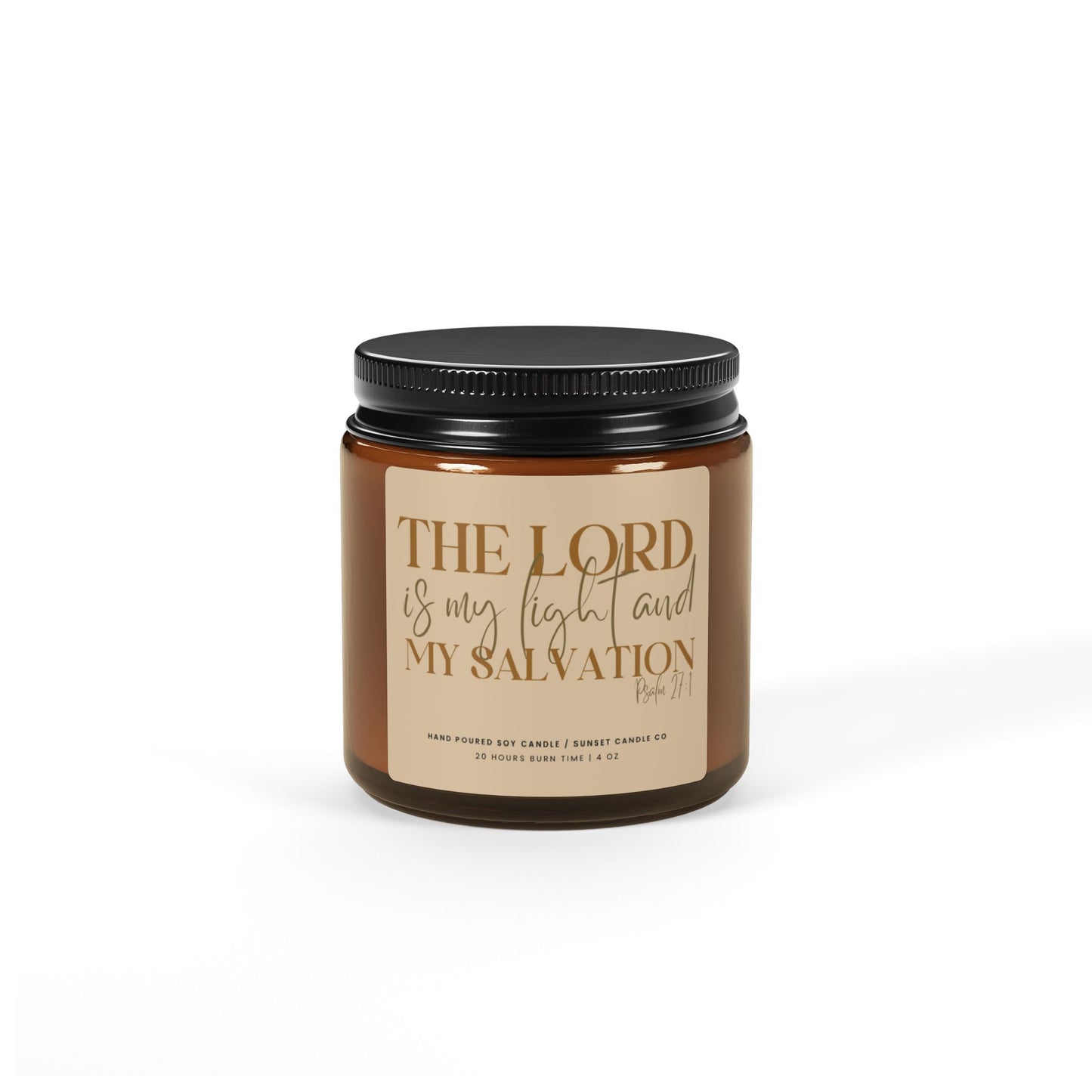 Christian candle gift with bible verse affirmation church group gift