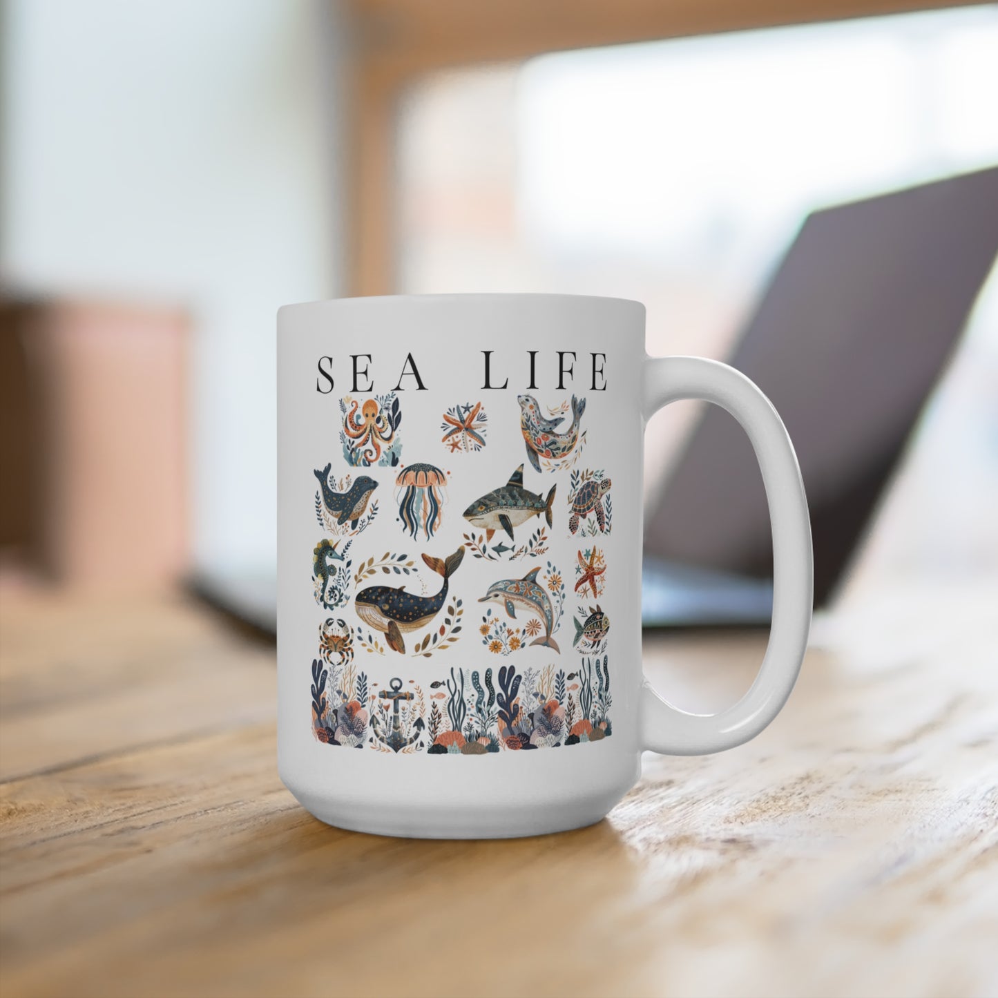 Sea life Mug Coastal Gift Idea - Beach Lovers