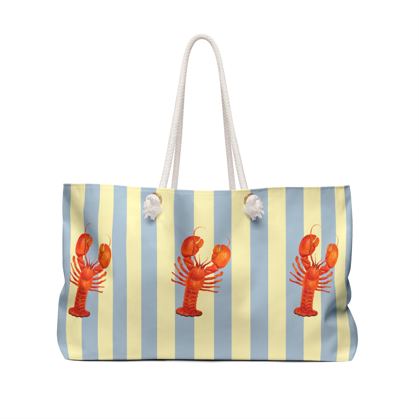 Lobster-Themed Weekender Bag for Beach Trip & Travel Nautical Vibes