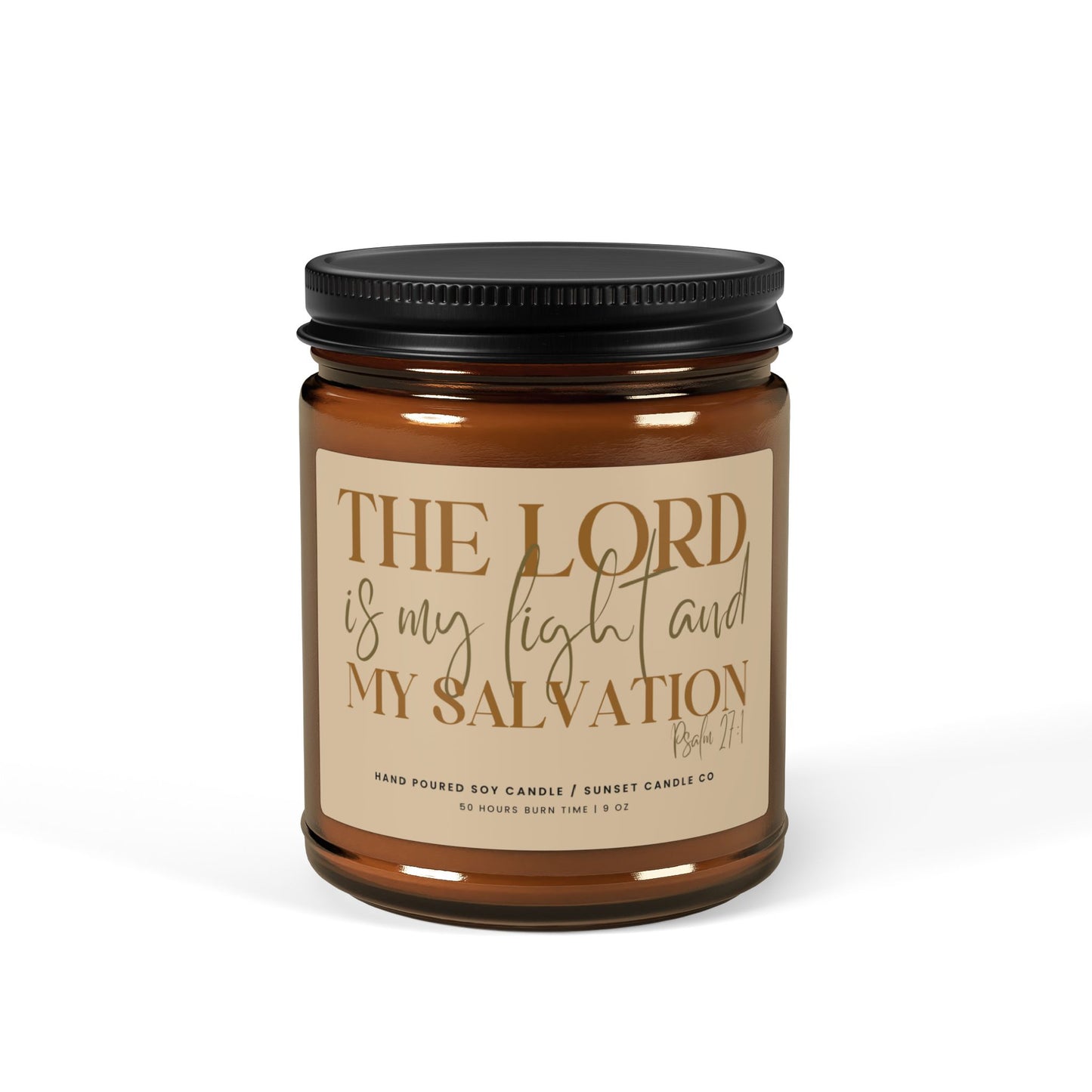 Christian candle gift with bible verse affirmation church group gift