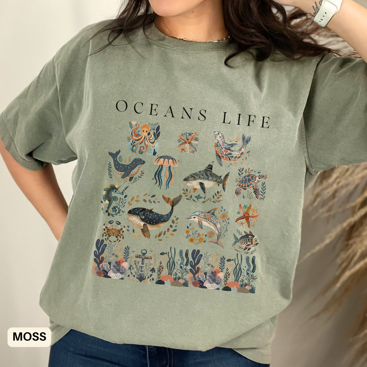 Ocean Inspired Unisex Shirt for Beach Summer Vibes Outfit
