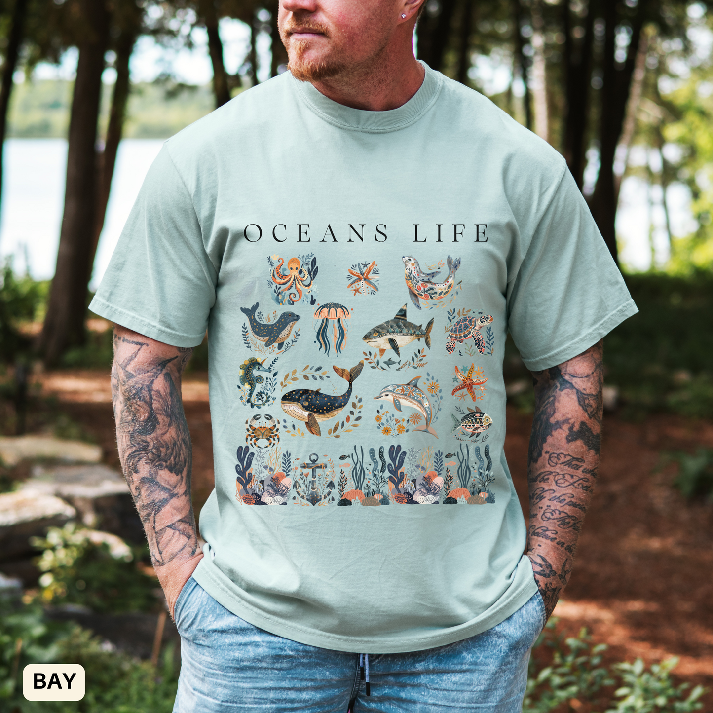 Ocean Inspired Unisex Shirt for Beach Summer Vibes Outfit