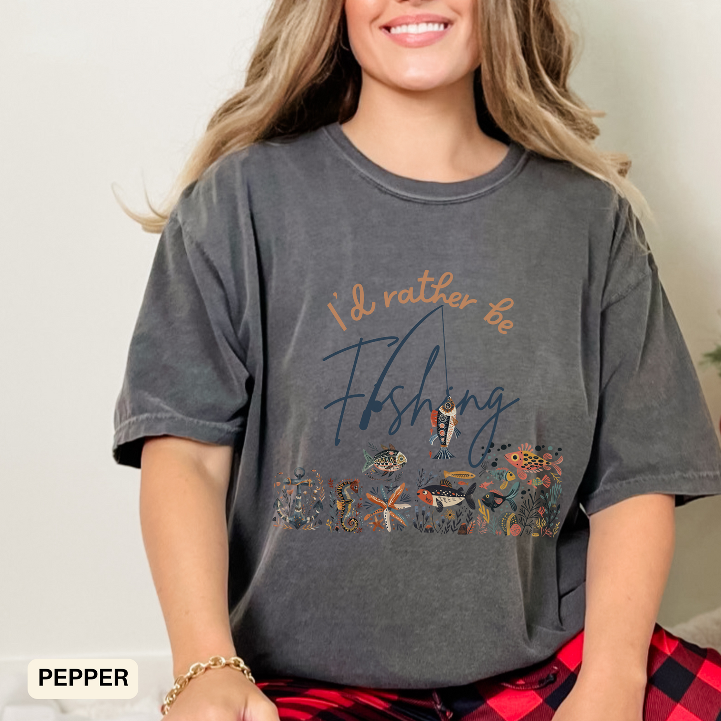 Fishing Enthusiast T-Shirt -Outdoor Shirt Anglers Summer Casual Wear