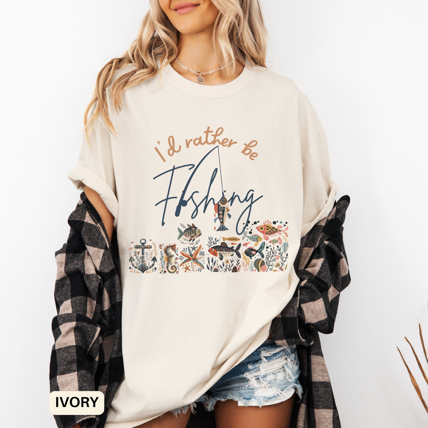 Fishing Enthusiast T-Shirt -Outdoor Shirt Anglers Summer Casual Wear