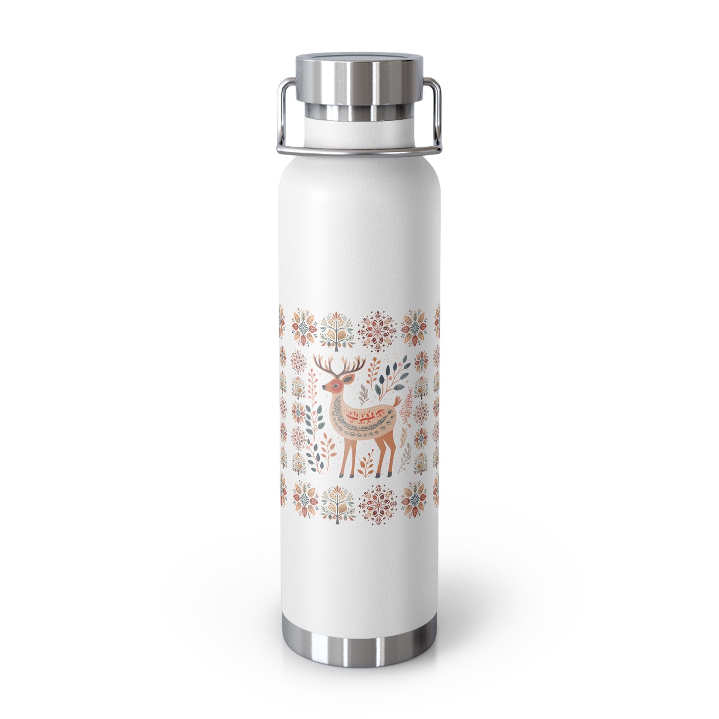 Deer Tumbler Nordic Mountains Gift Bottle for Hiking, Camping, Fishing and Hunting Dad