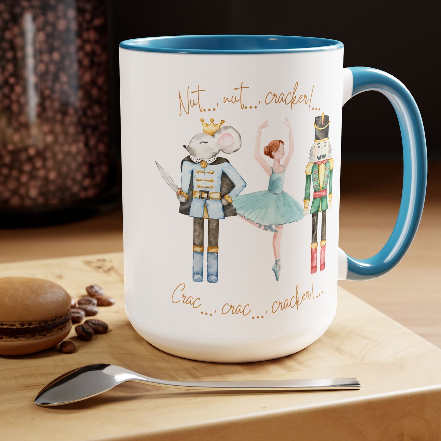 Nutcracker Christmas Gift -Ballet Mug Hot Cocoa- Holiday Mug Sugar Plum Fairy