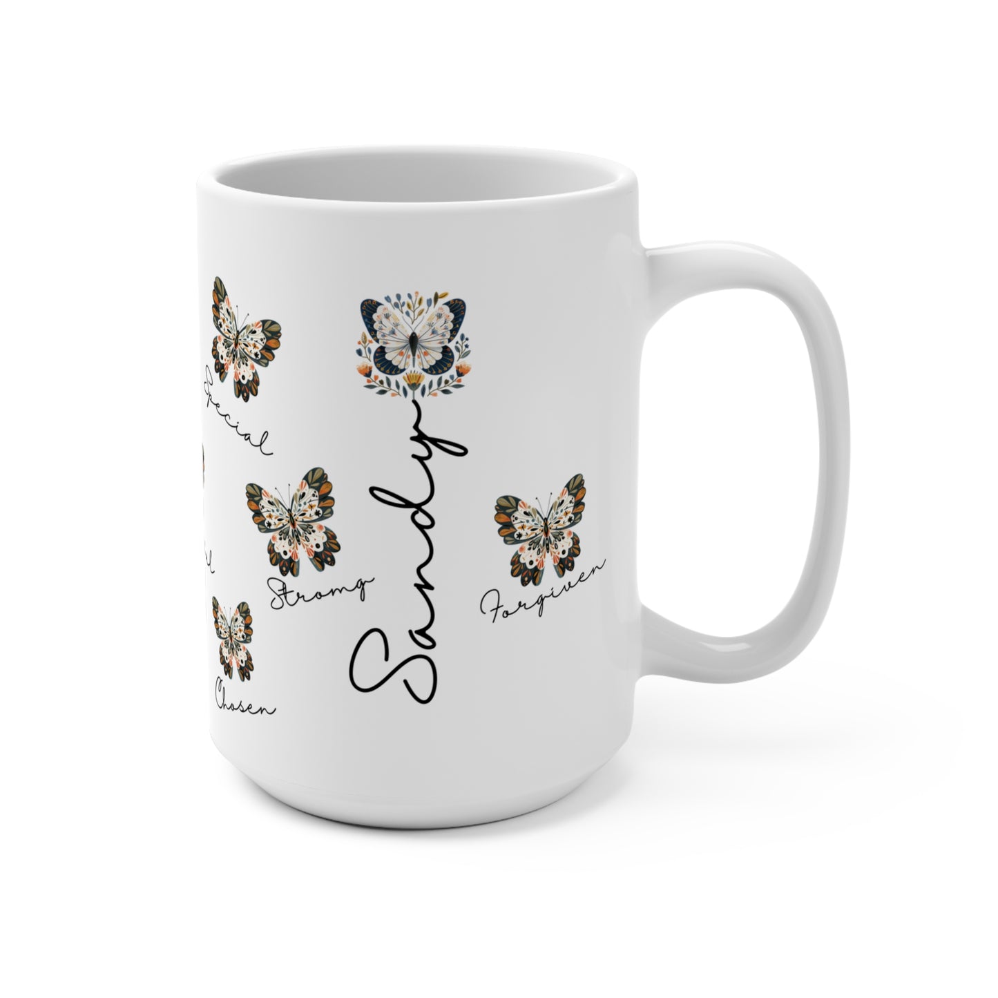 Butterfly Positive Affirmations Mug - Self Love Encouragement Gift
