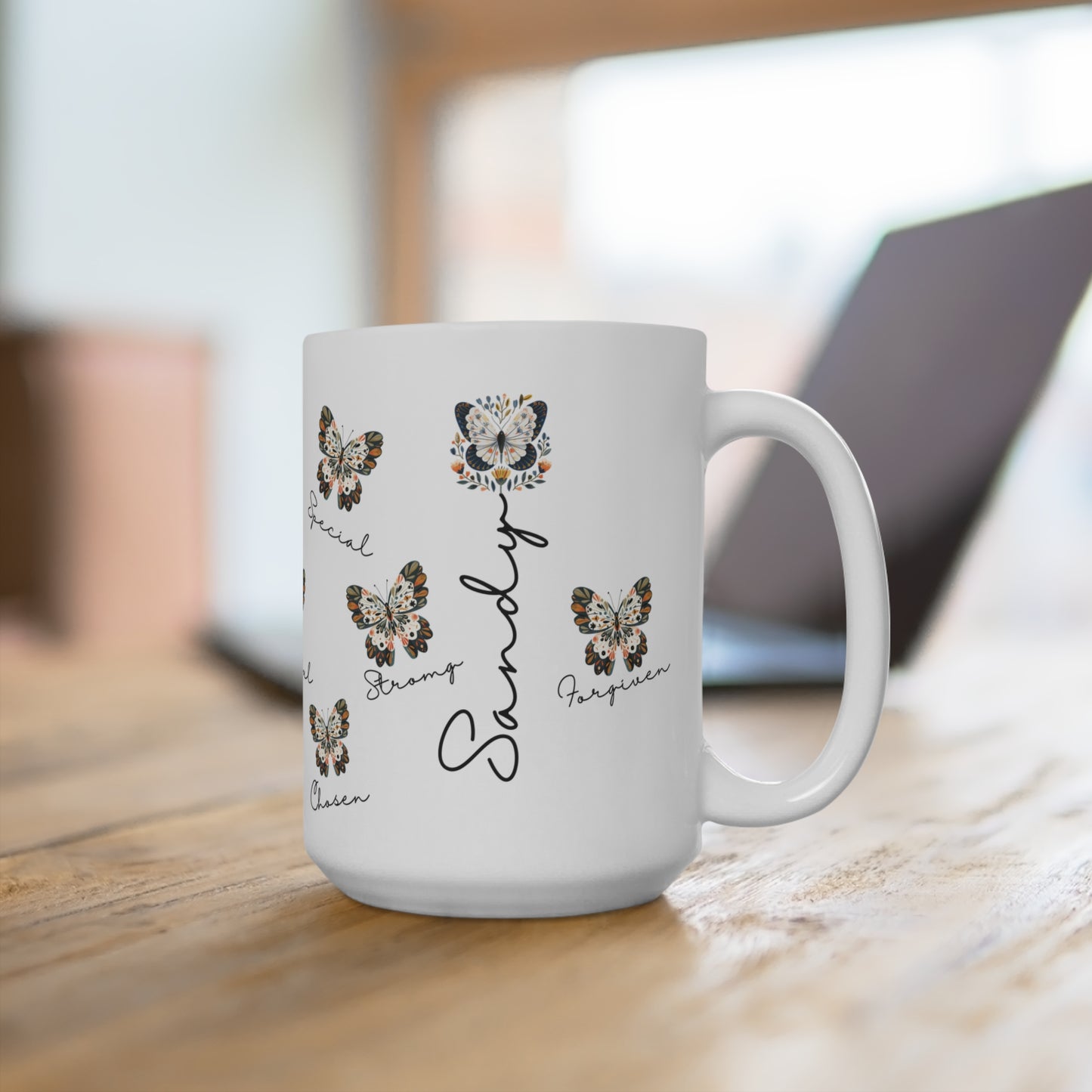Butterfly Positive Affirmations Mug - Self Love Encouragement Gift