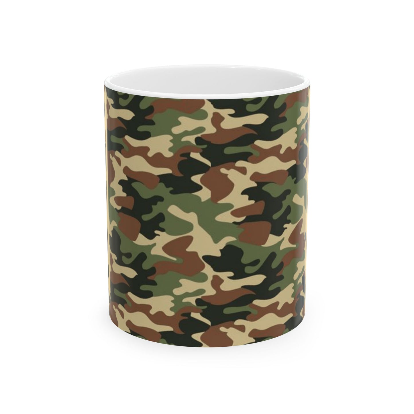 Military Style Camo Mug - Personalized Gift for Outdoor Enthusiasts