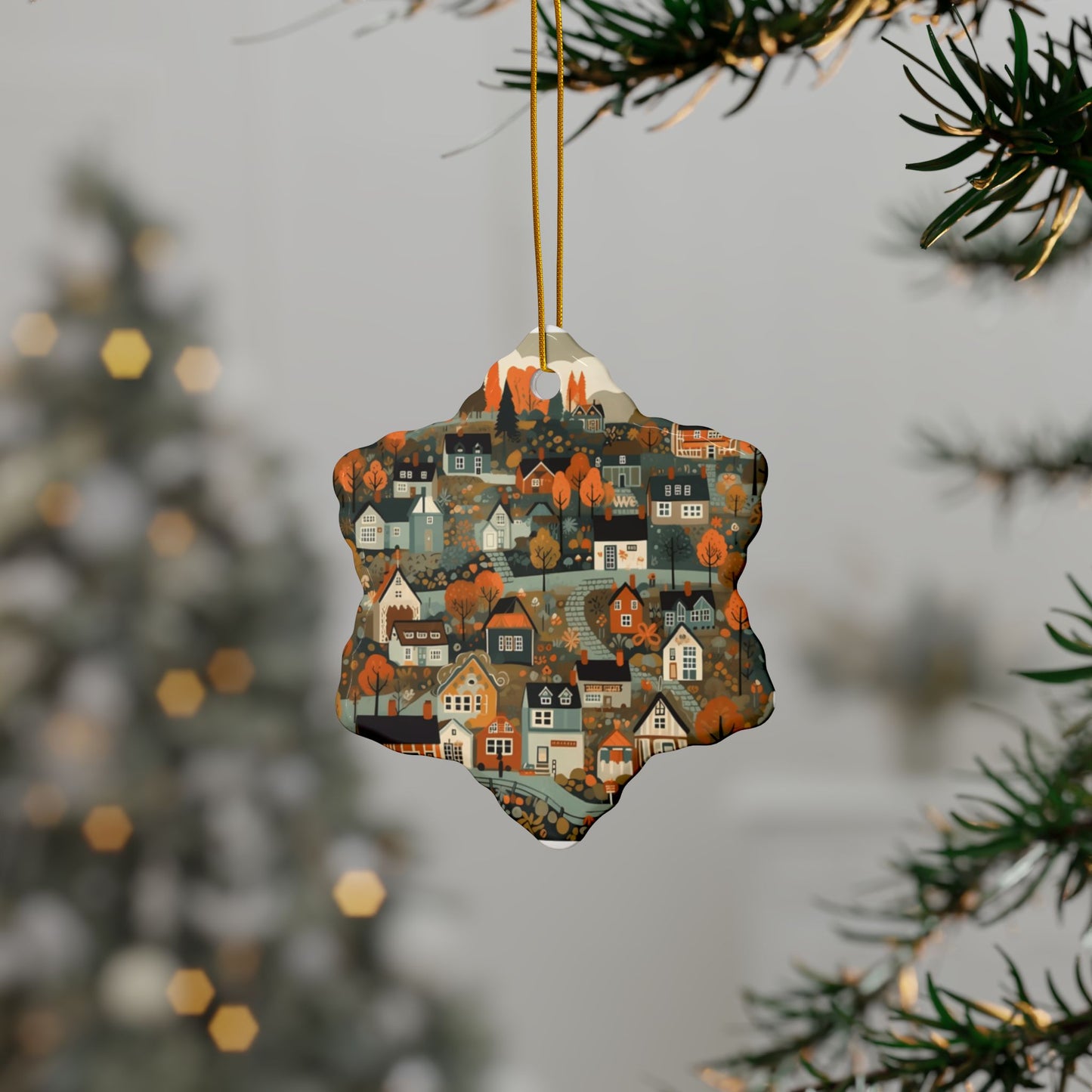Nordic Christmas Ornament Gift - Scandinavian Village Decor