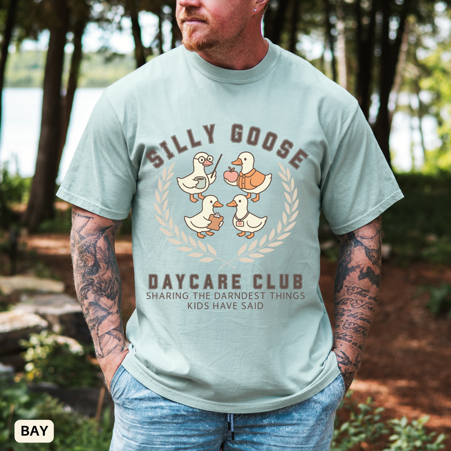 Silly Goose Daycare Club T-Shirt Funny Preschool Teacher Gift