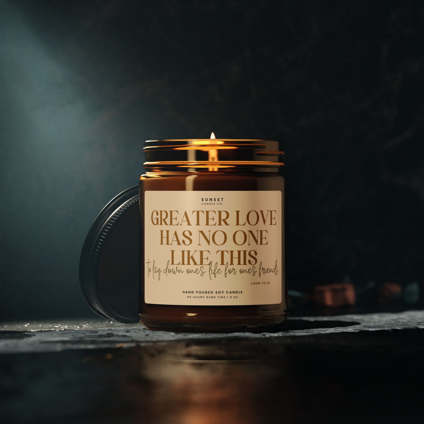 Bible quote about love candle gift -Tough Times Gift Bible Study