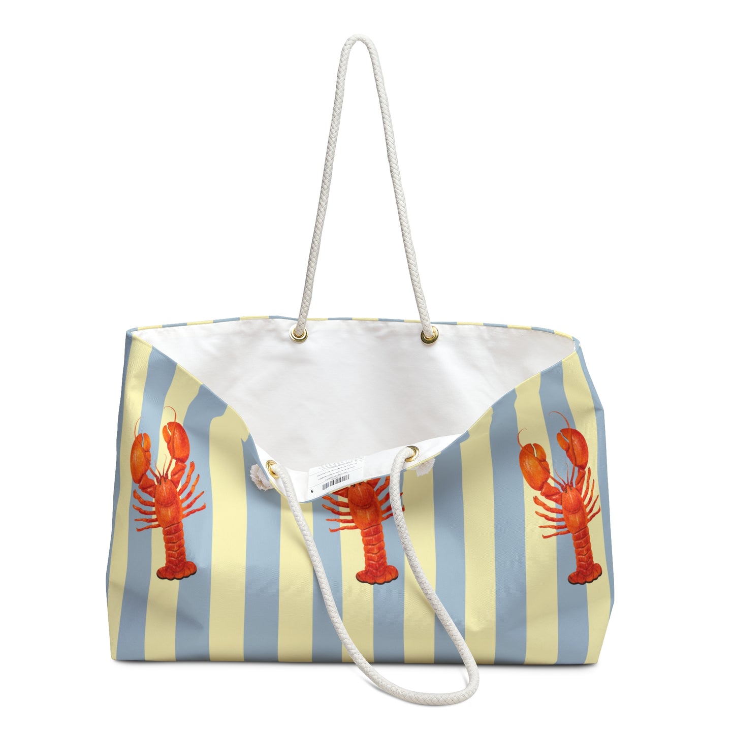 Lobster-Themed Weekender Bag for Beach Trip & Travel Nautical Vibes