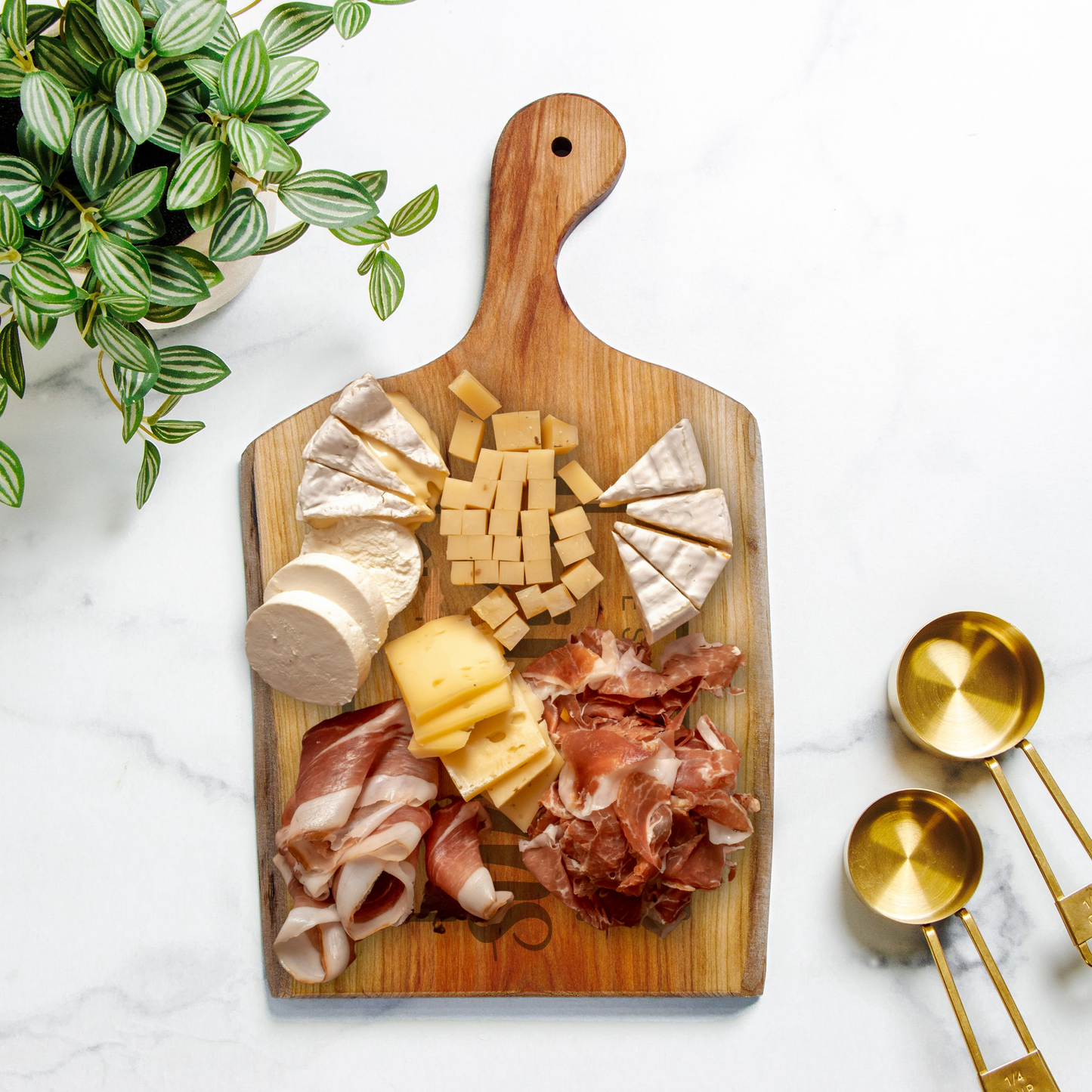 Family Custom Name Gift Artisan Wood Cutting-Serving Charcuterie Board