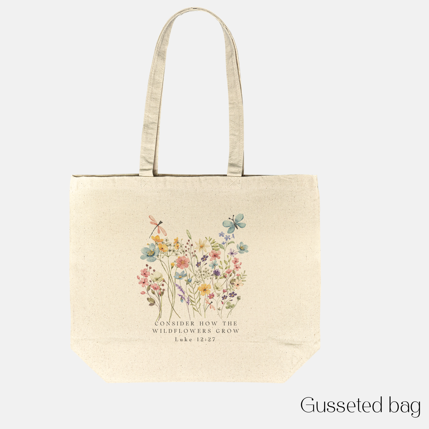 Mom Tote Bag Floral Design Bible Verse Gift Idea for Mother's Day