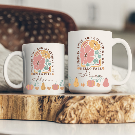 Pumpkin Spice Fall Coffee Mug - Thanksgiving Appreciation Favors