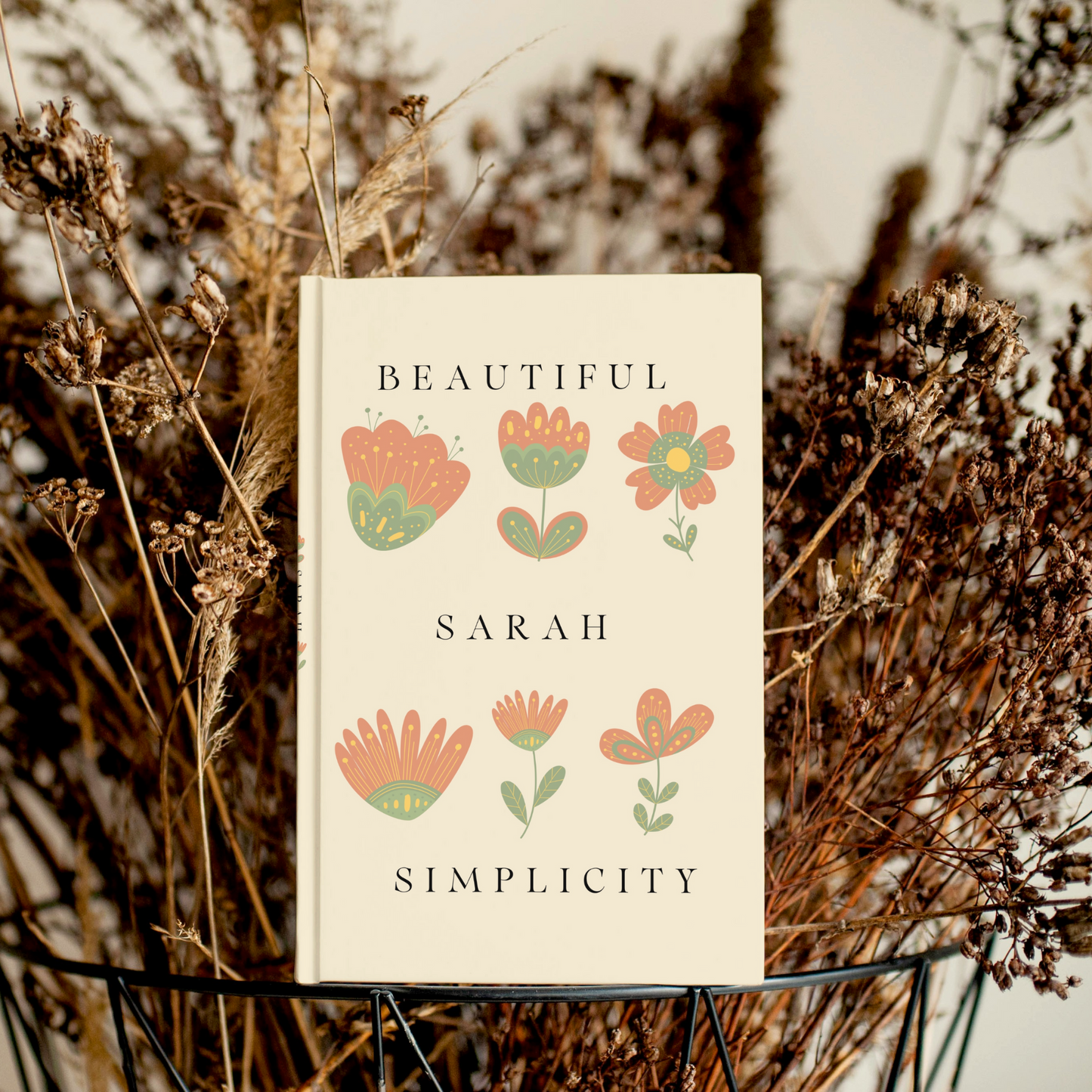 Aesthetic Floral Journal idea - Creative Diary Gift for women