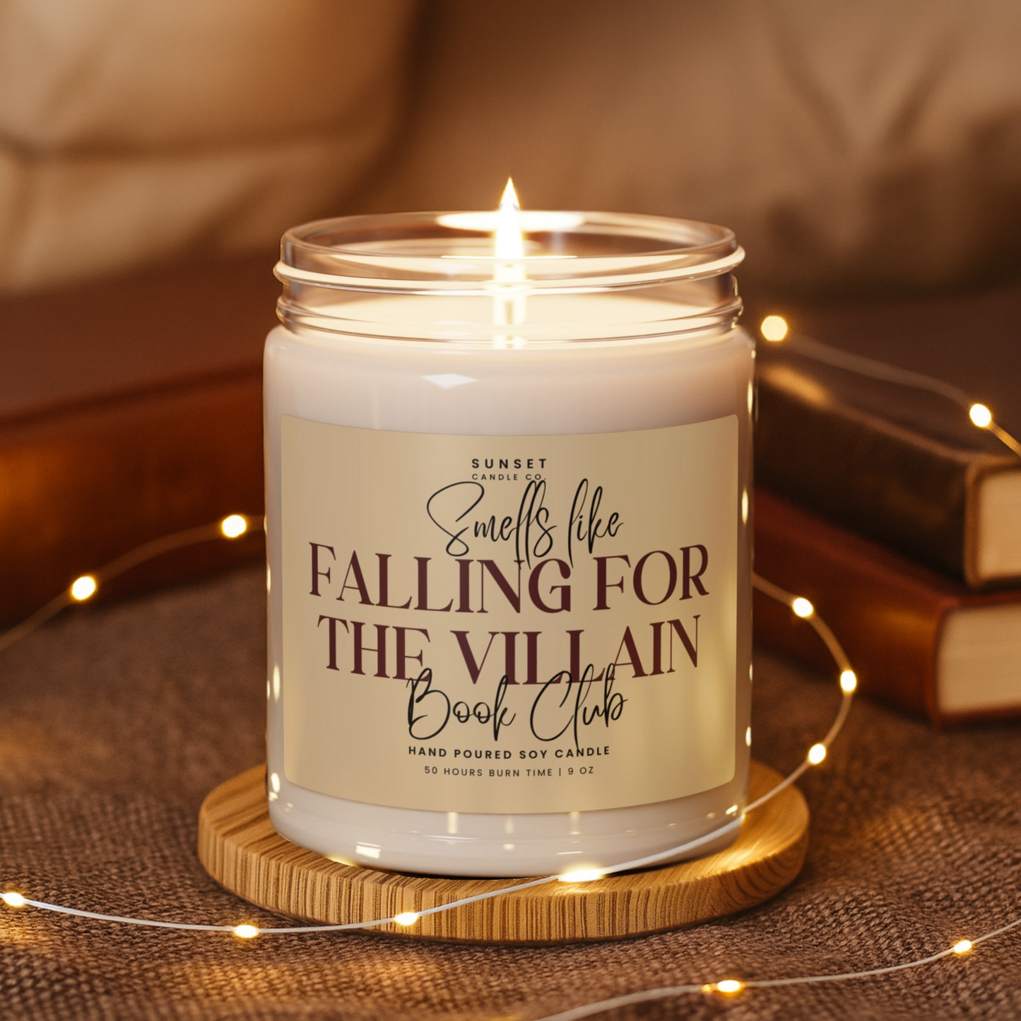 Book Lover Candle - Bookish Girl Gift - Book Shelf Scented Soy Candle