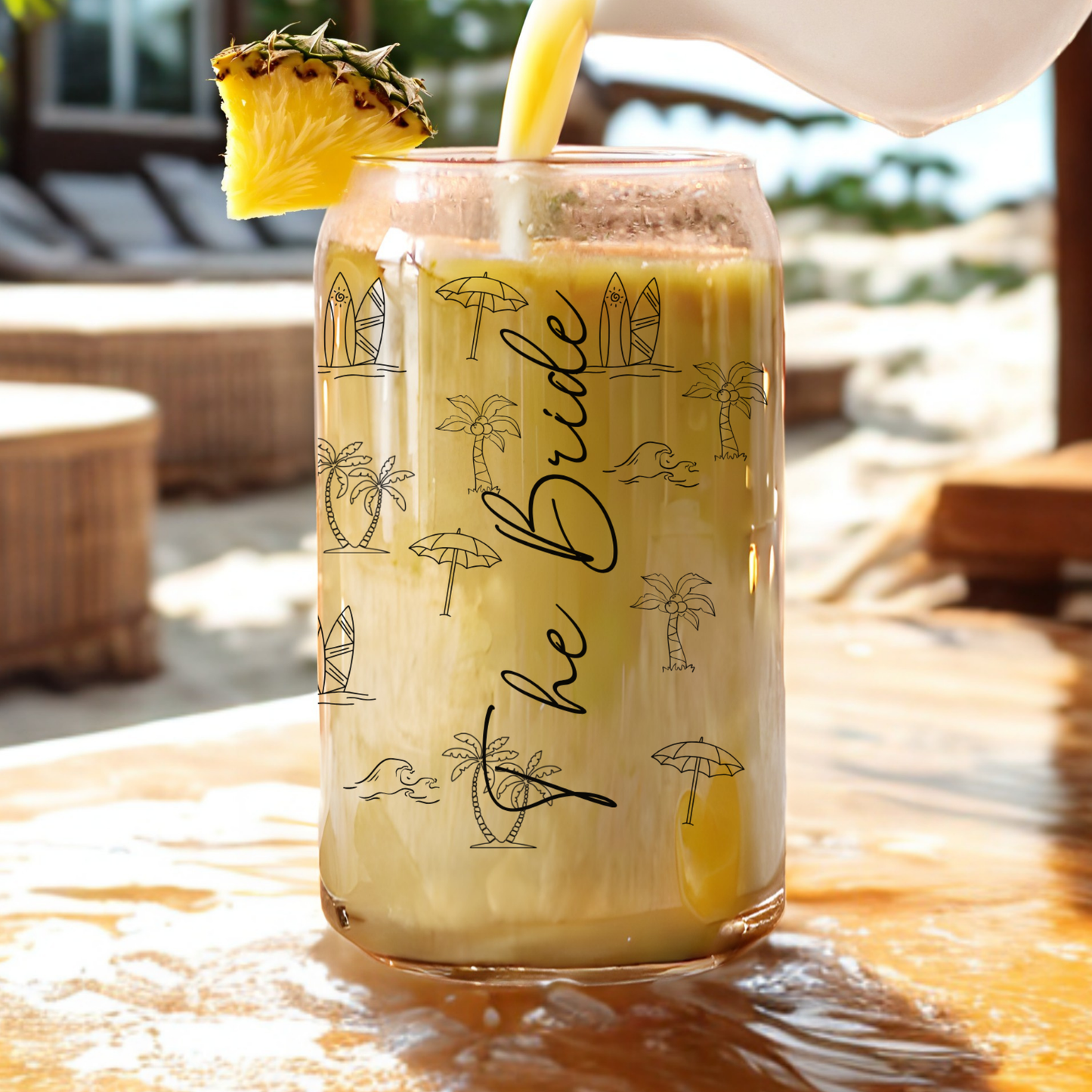 Mexico Bachelorette Iced Glass Cup girls trip