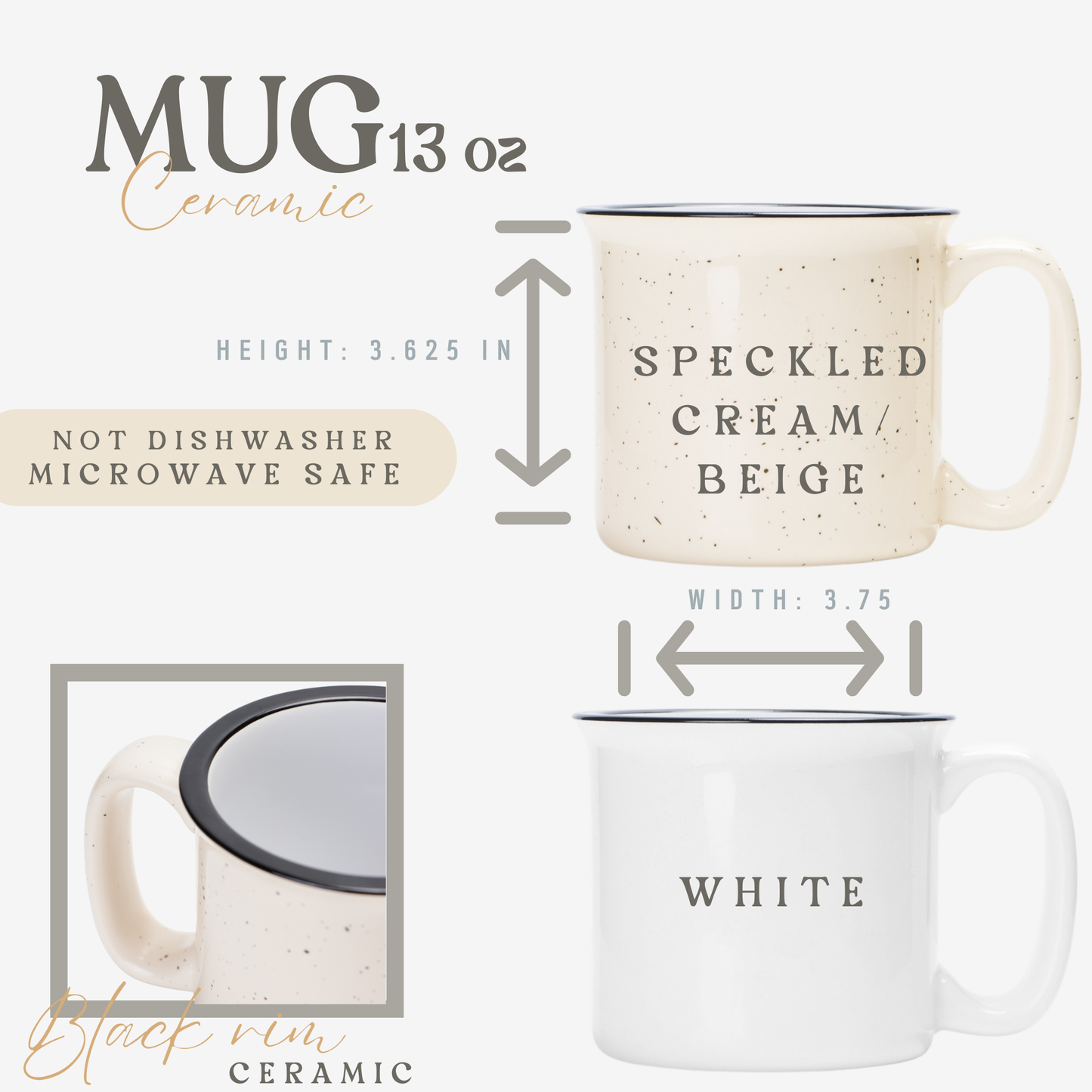 Deer Nordic Mug Folk Art Gift - Scandinavian Decor Mountains Cabin