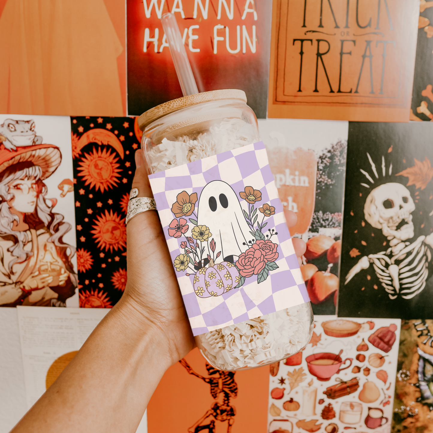 Spooky Ghost Cup Halloween Gifts Fall Season