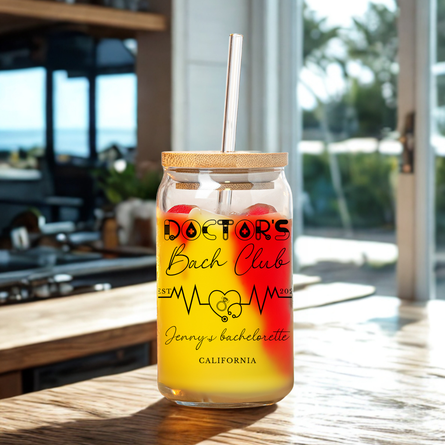 Doctor Bride Bachelorette Personalized Gift Iced Coffee Cup