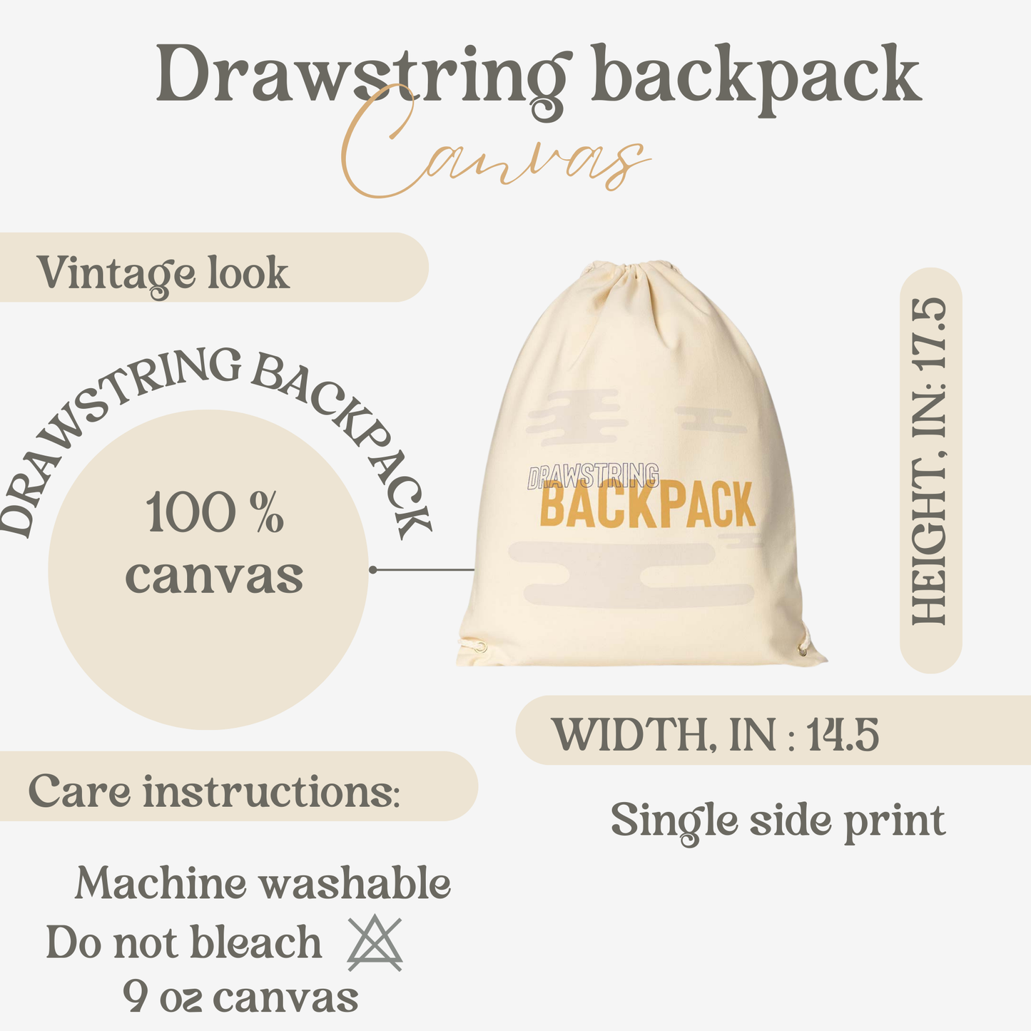 Easter Treats Gift Bag for Spring Party Favors- Drawstring Backpack Kids egg hunt bucket