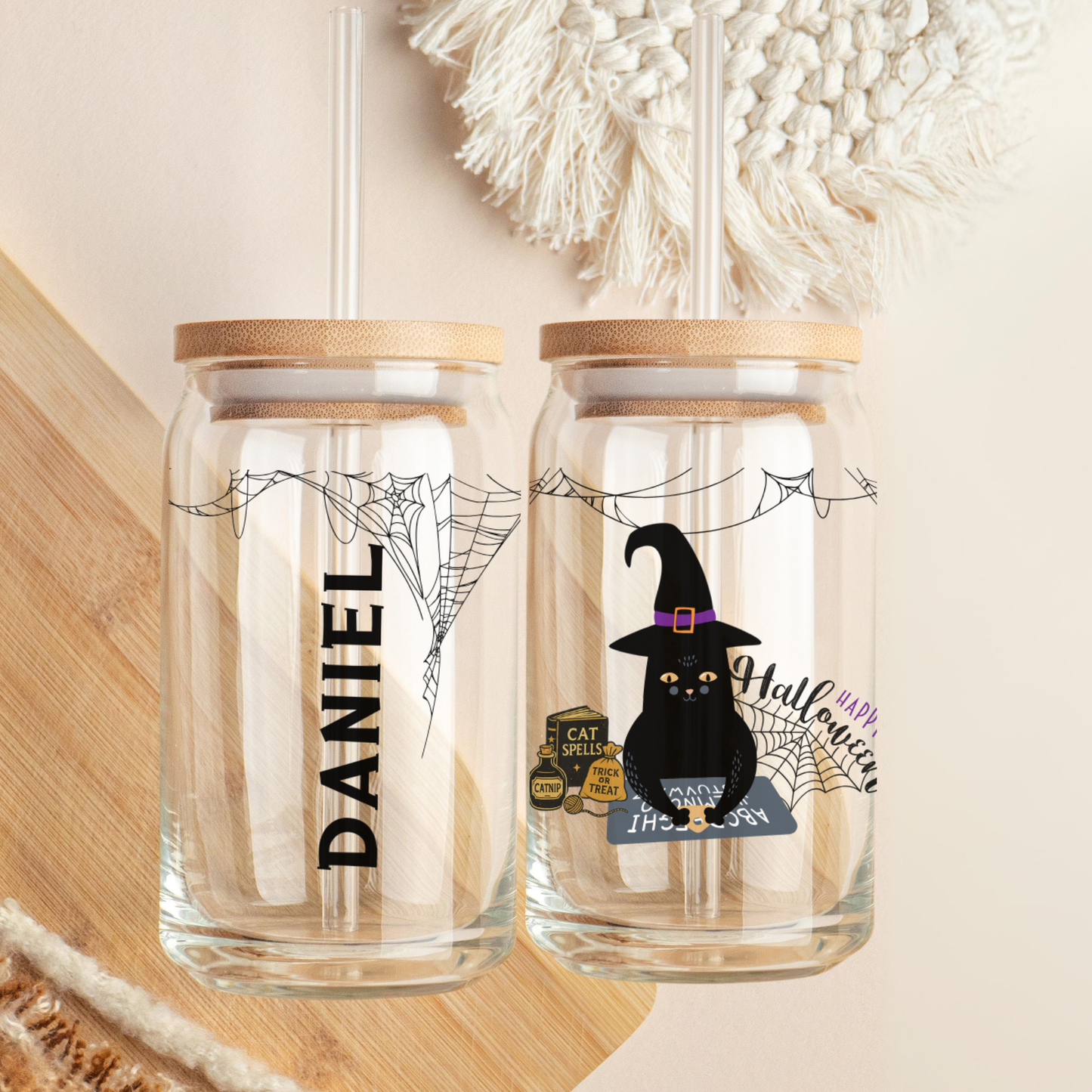 Black Cat Tumbler Halloween Bookish Gift