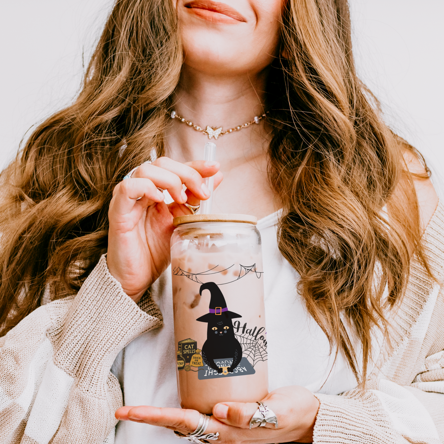 Black Cat Tumbler Halloween Bookish Gift