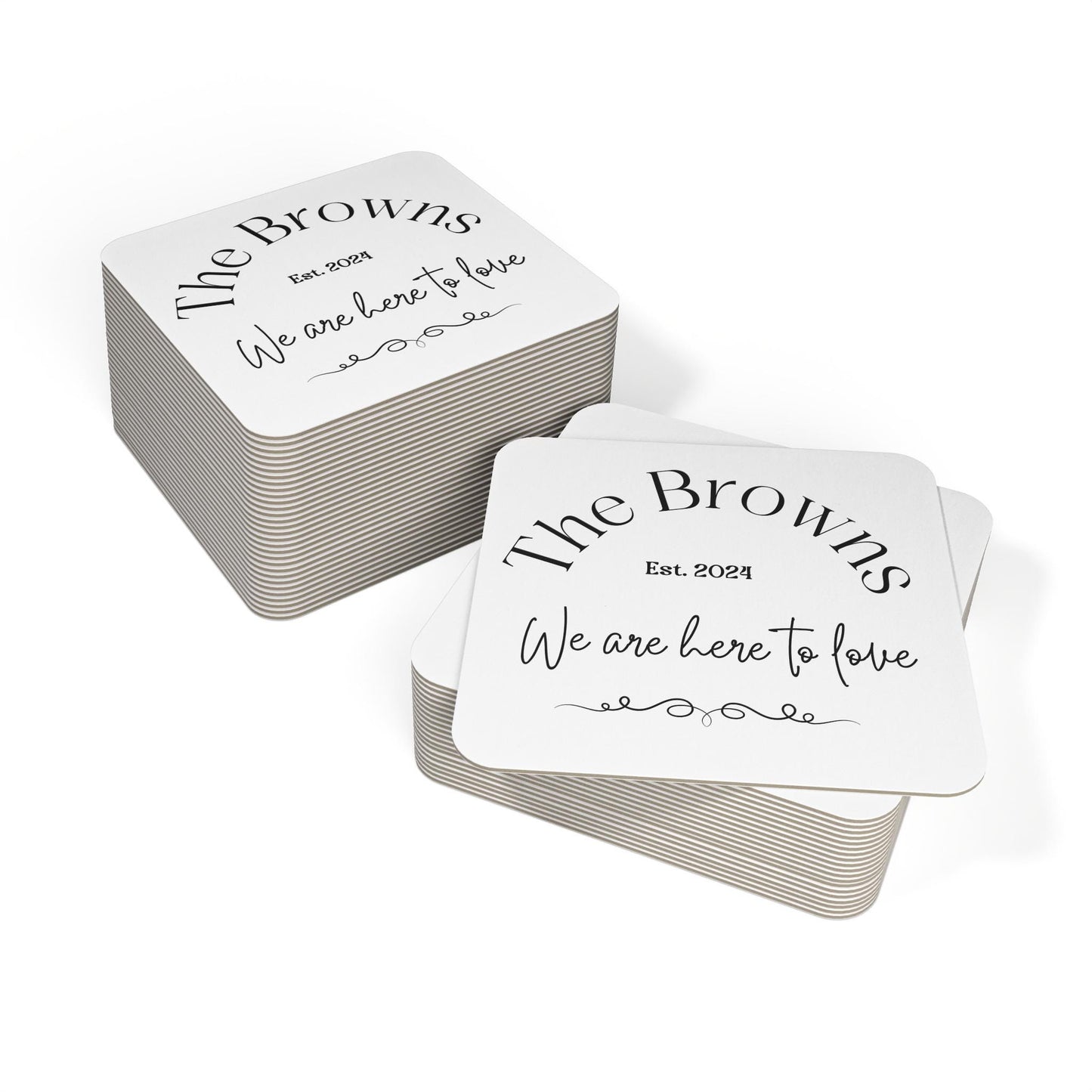 Rehearsal Dinner and engagement Coasters - Wedding Favors Bulk
