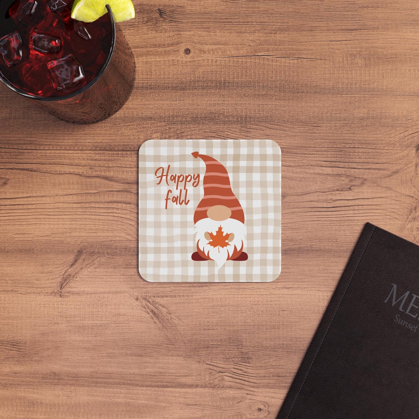 Fall Coasters Set Home Decor- Gnome Farmhouse Gift