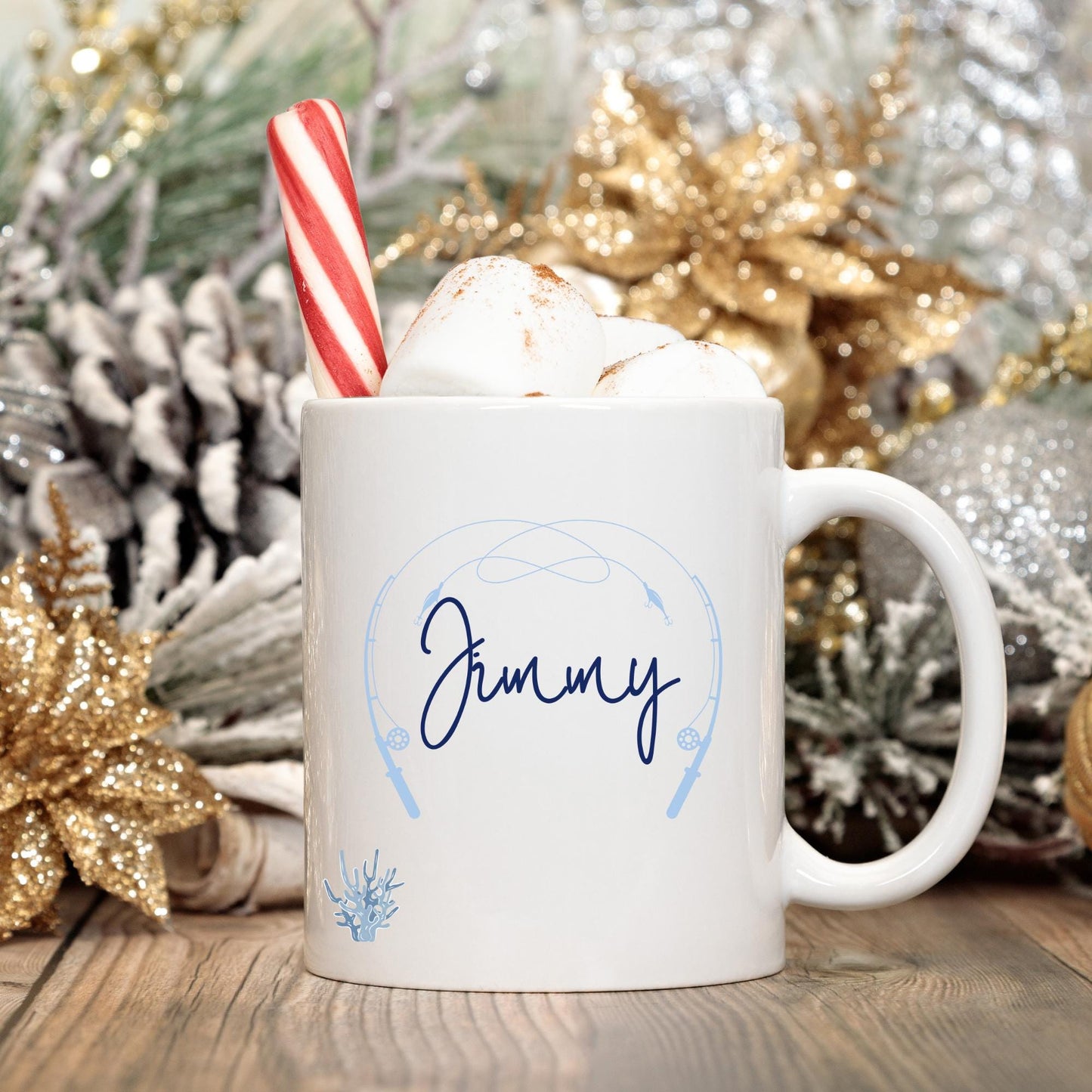 Fishing Christmas Gift for Dad Fishing Lover - Custom Mug