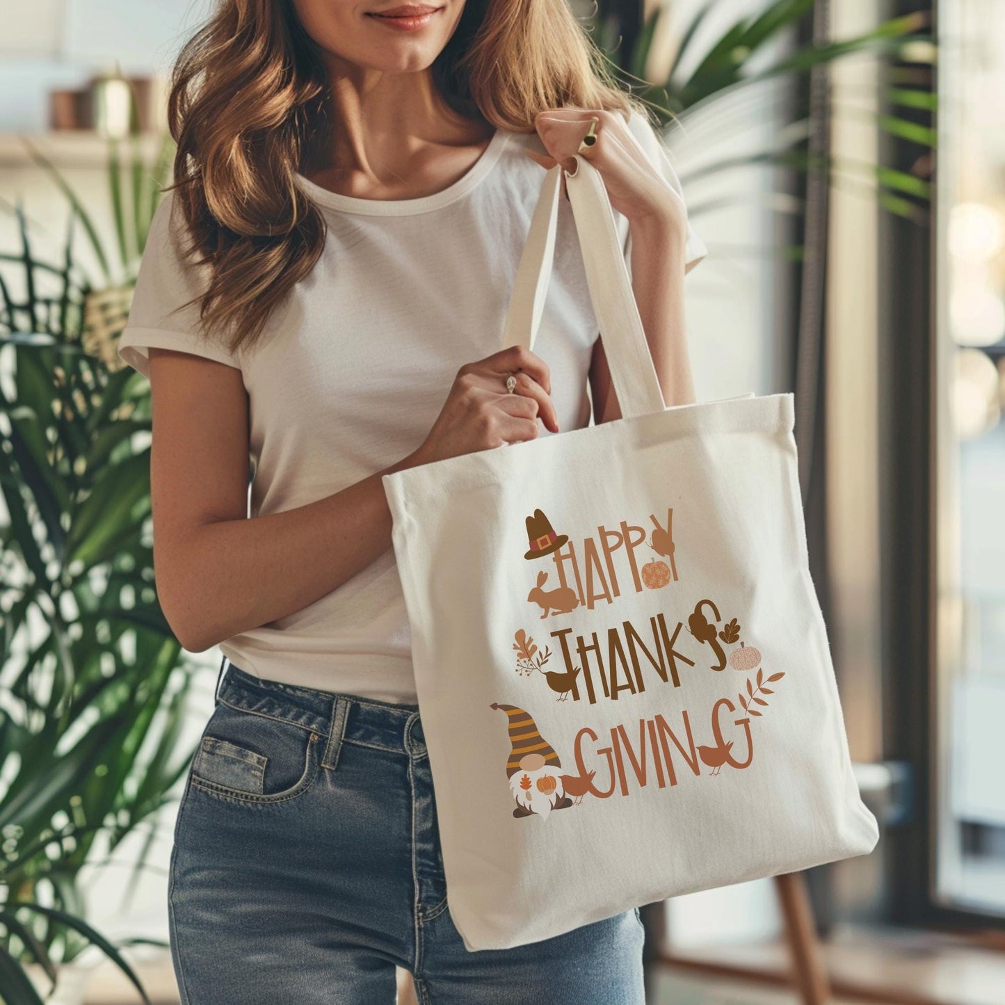 Fall Thanksgiving favors tote bag - Thank you gift bag