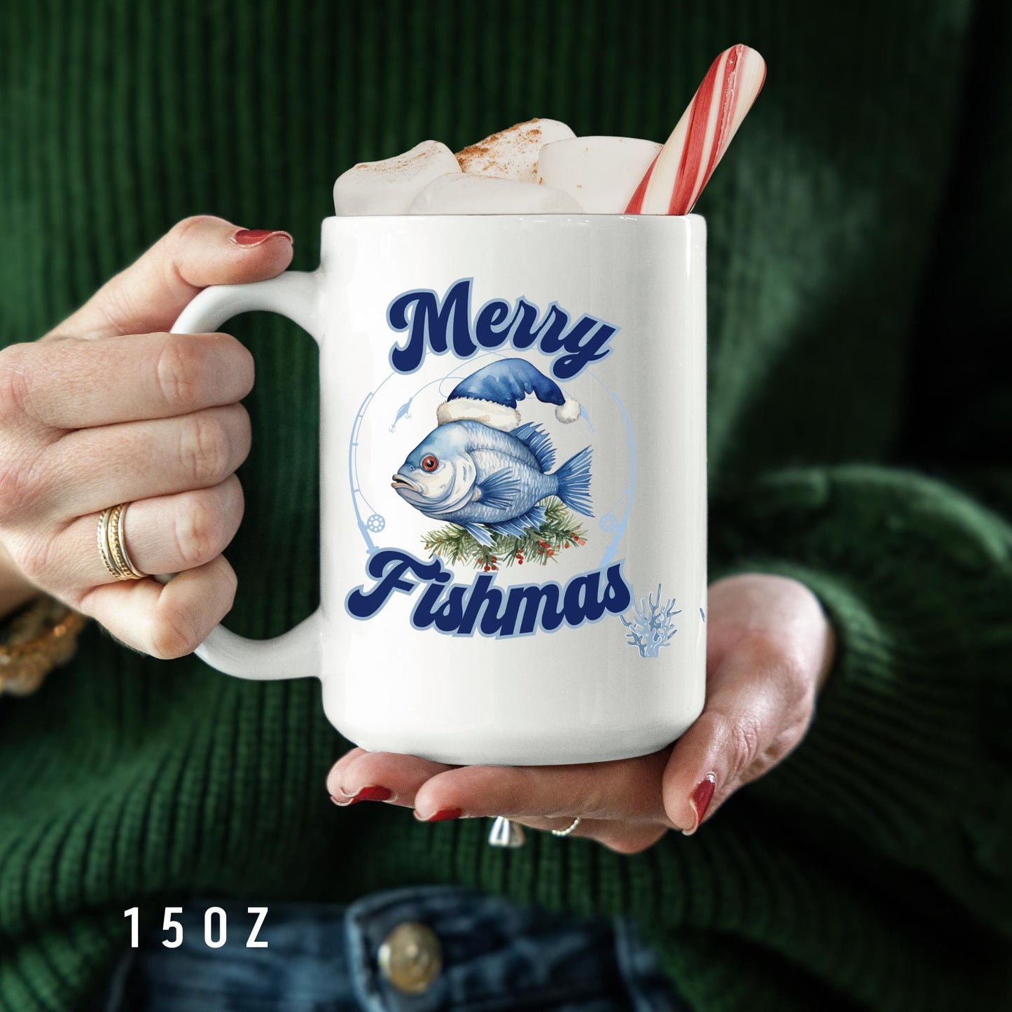 Fishing Christmas Gift for Dad Fishing Lover - Custom Mug