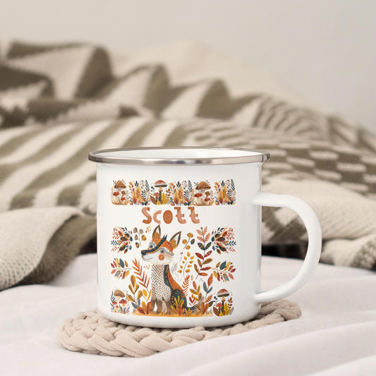 Fox Camping Mug Nordic Folk Art Scandinavian mug