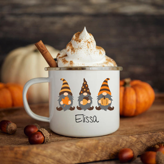 Fall Gnomes Camp Mug Gift Thanksgiving Favors