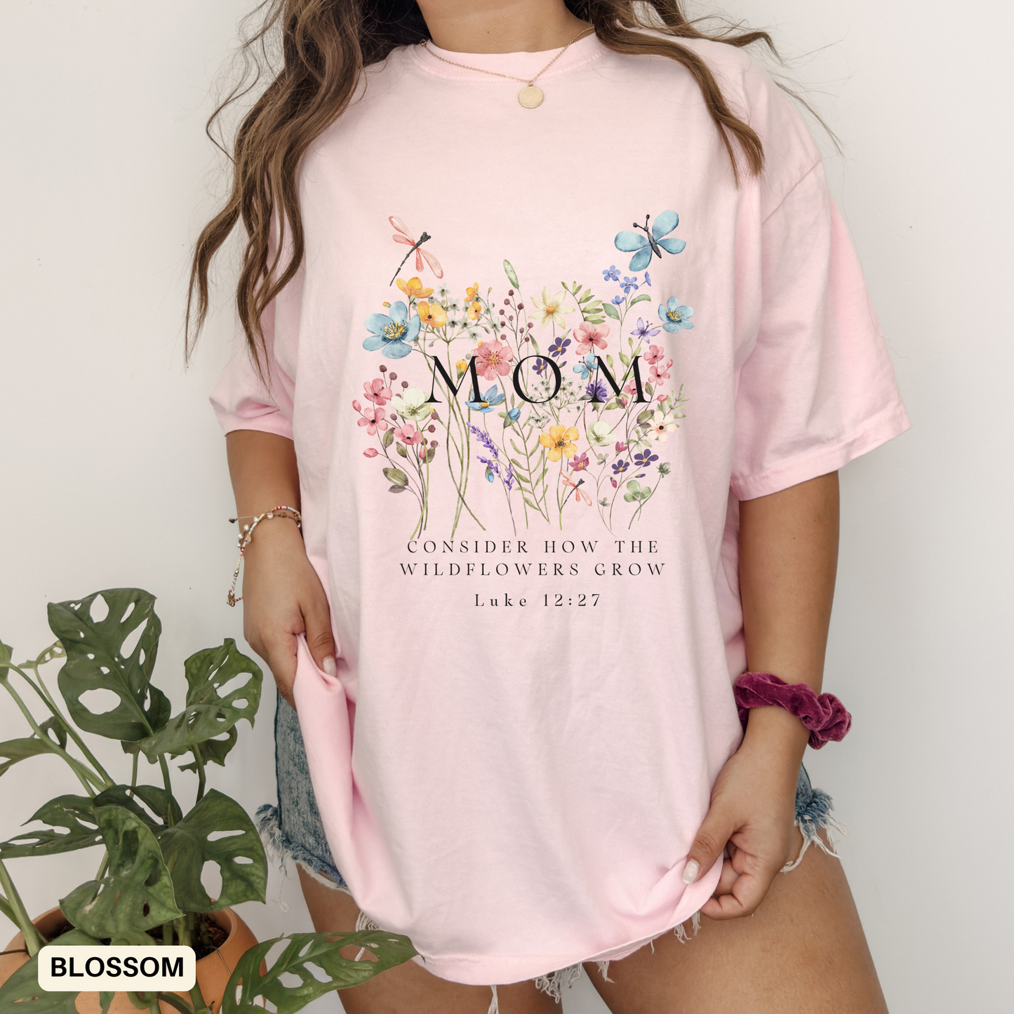 Floral Mom T-Shirt, Gift for Moms Gardening Lover Tee, Mother's Day Gift