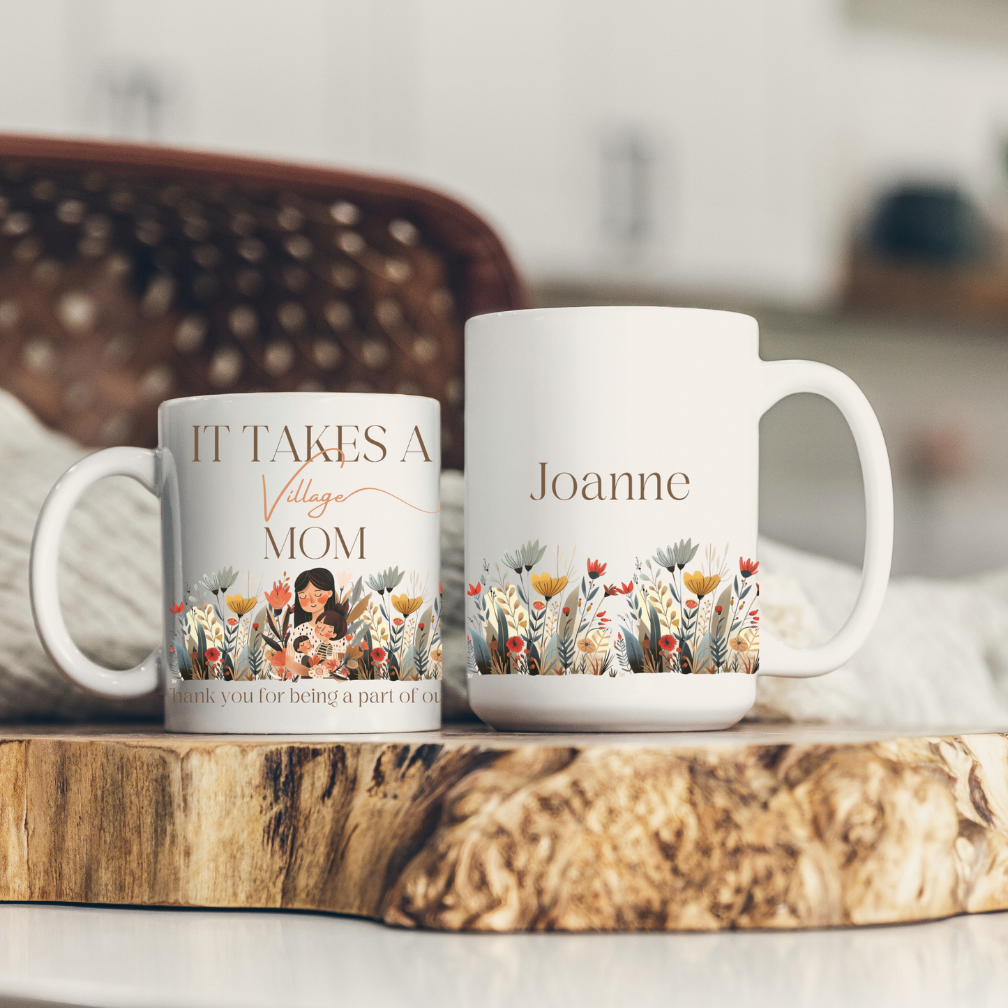 Thank you Mom mug floral Gift idea- Appreciation Mama presents