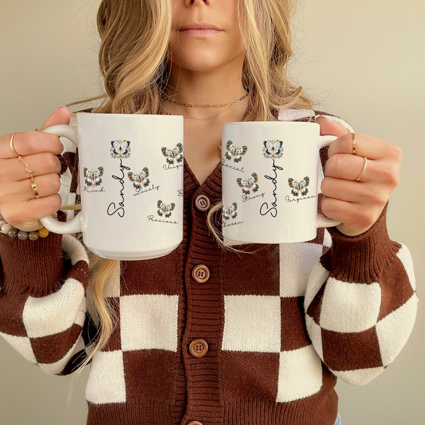 Butterfly Positive Affirmations Mug - Self Love Encouragement Gift