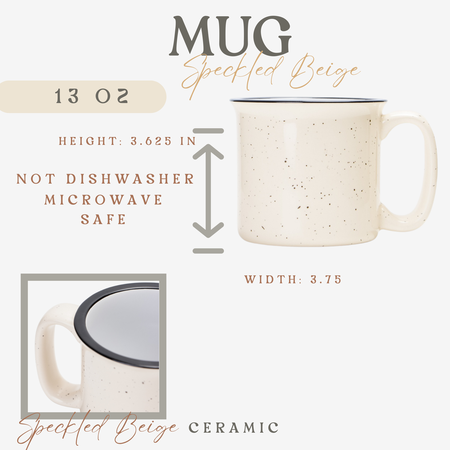 Vintage Halloween Mug - Pumpkin Ghost Cat Design - Spooky Camping Cup Gift