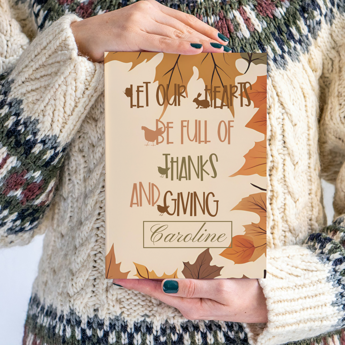 Thankful Journal Meditation Gift idea Fall Season
