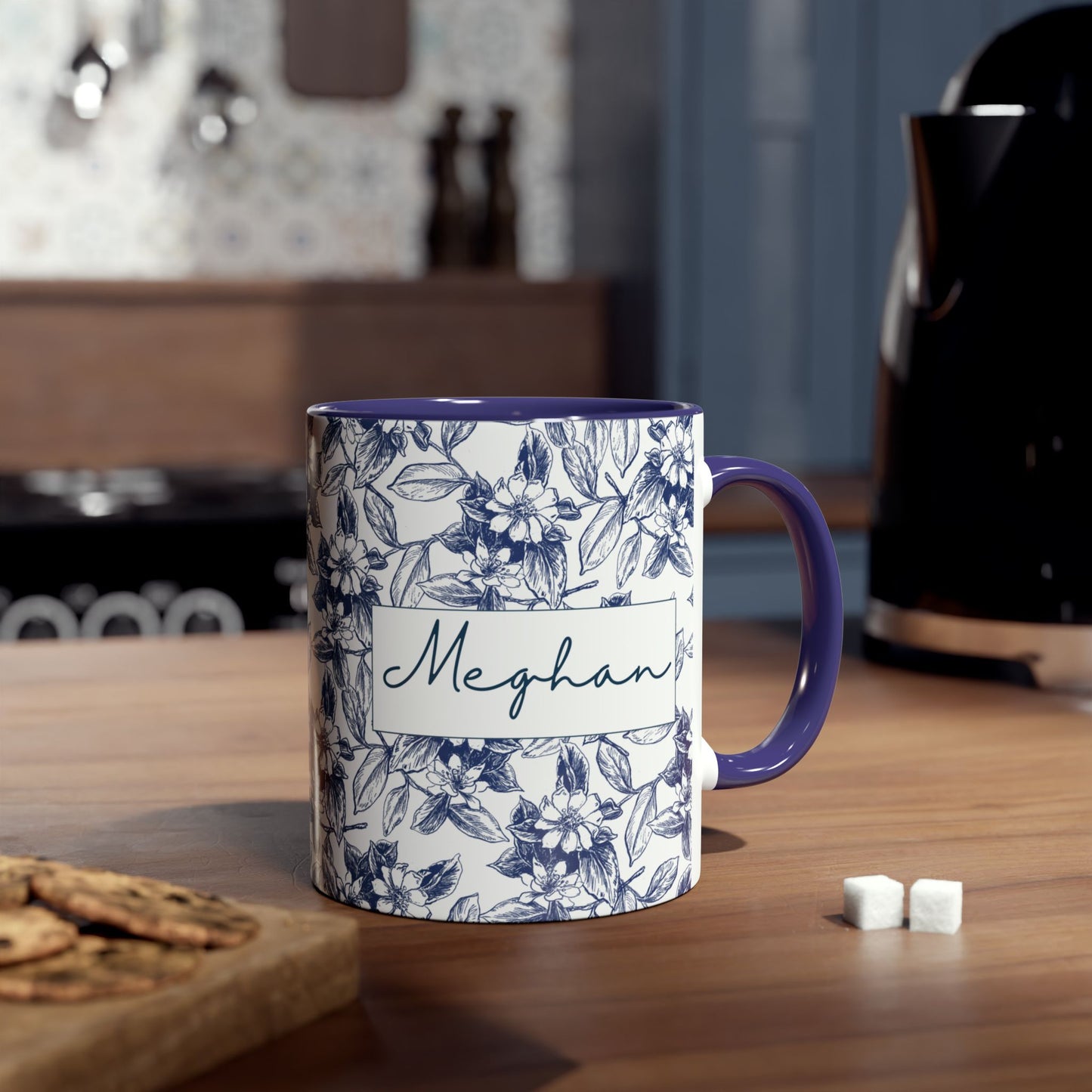 Floral Mug Personalized Thank you gift, Cute Coffee Cup Gift for Her, Housewarming It takes a Village Present, Mother's Day Gift