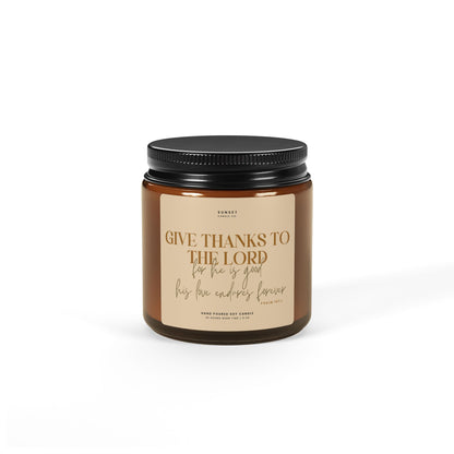 Give thanks candle gift Christian Candle Bible Prayer for friends