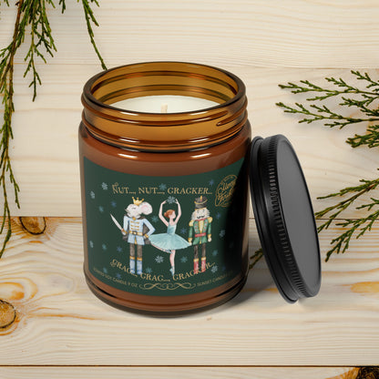 Christmas Nutcracker Scented Soy Candle Holiday Gift- Festive Candle Gift for Ballet Friend