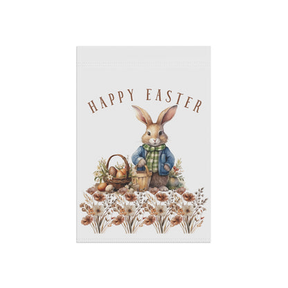 Easter Garden Banner - Bunny Seasonal Yard Flag for Outdoor Decor