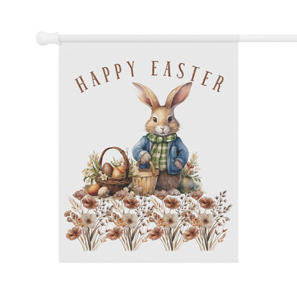 Easter Garden Banner - Bunny Seasonal Yard Flag for Outdoor Decor