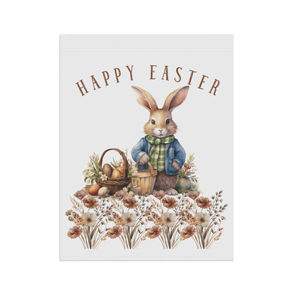 Easter Garden Banner - Bunny Seasonal Yard Flag for Outdoor Decor